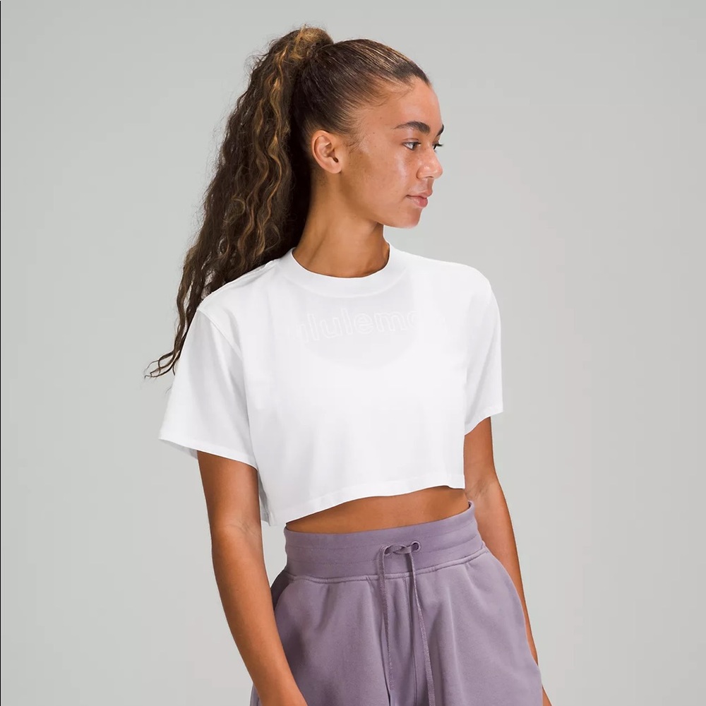 lululemon all yours cropped tee